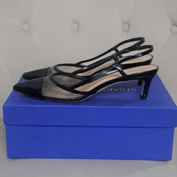 Stuart Weitzman Mondrian 50 slingbacks , size US 6,5, original box - Picture 1 of 2